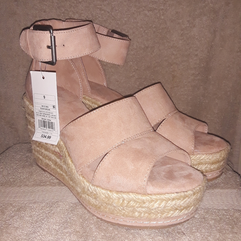 Universal Thread Blush Caroline Women's Wedge Heel
